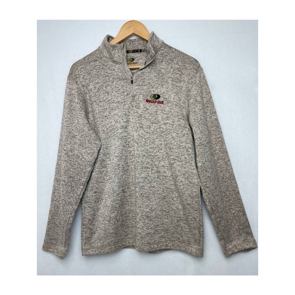 Mossy Oak Official Mens Medium Quarter Zip Pullover